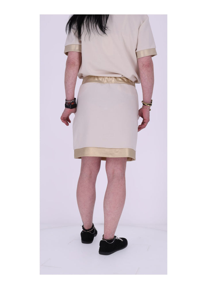 Sweatrock kurz Gold - Splash of Color