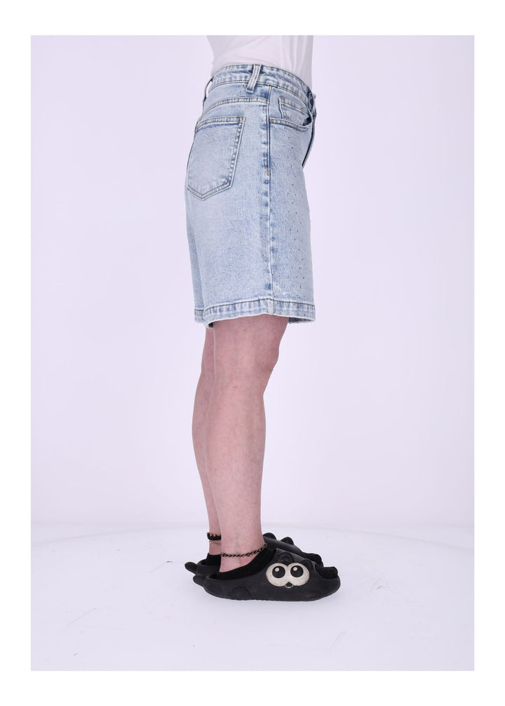 Splash of Color Damen Short mit Strass
