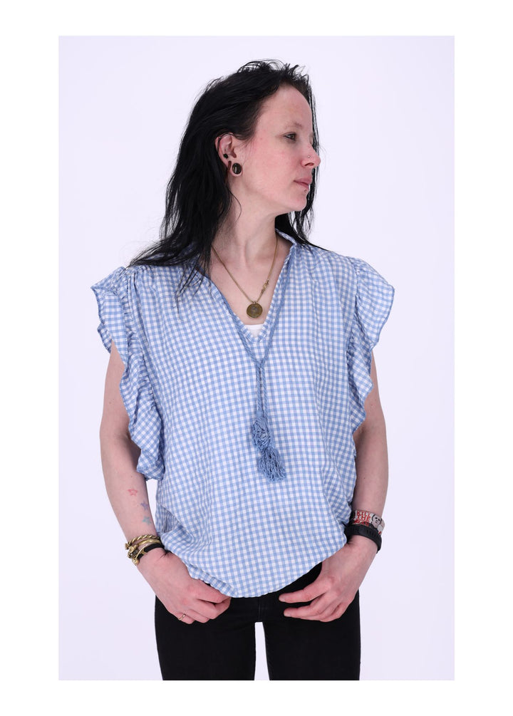 Splash of Color Blusenshirt Damen Kurzarm