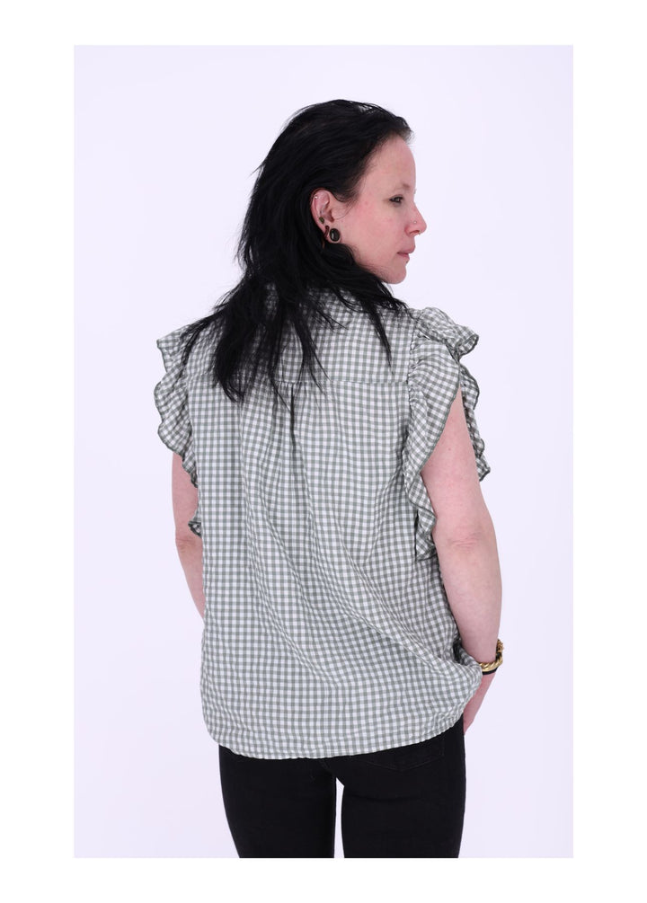 Splash of Color Blusenshirt Damen Kurzarm