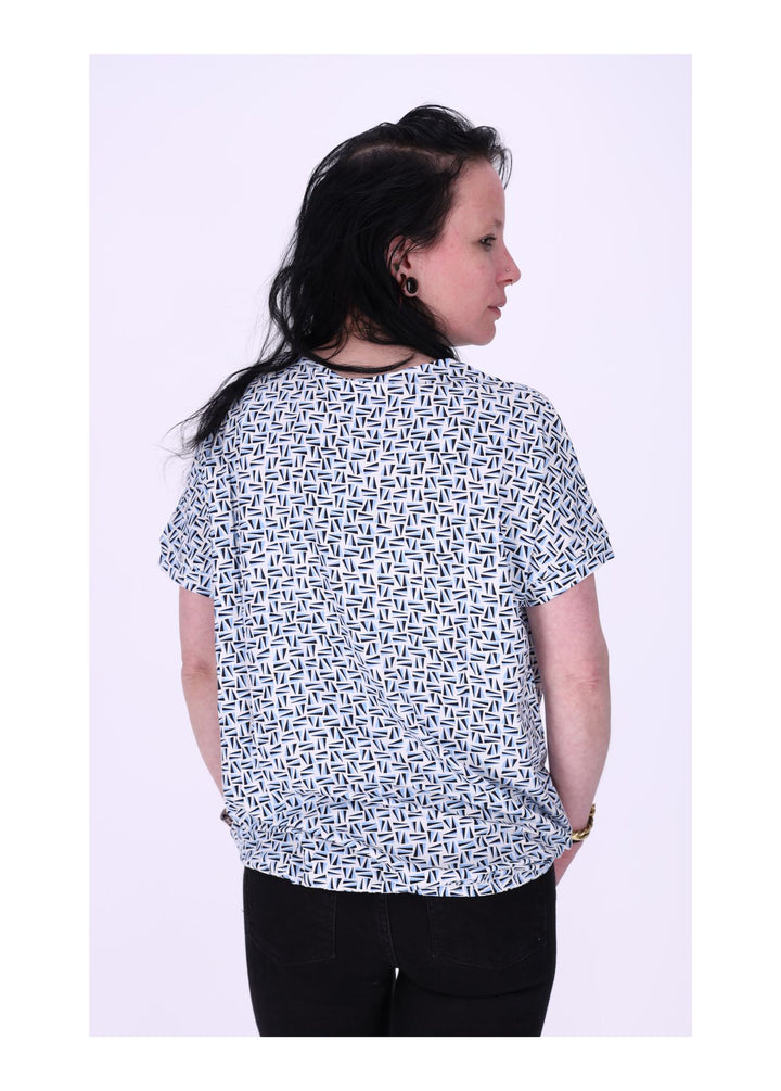 TARA M Damen T-Shirt geometrisch