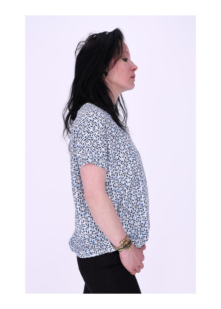 TARA M Damen T-Shirt geometrisch