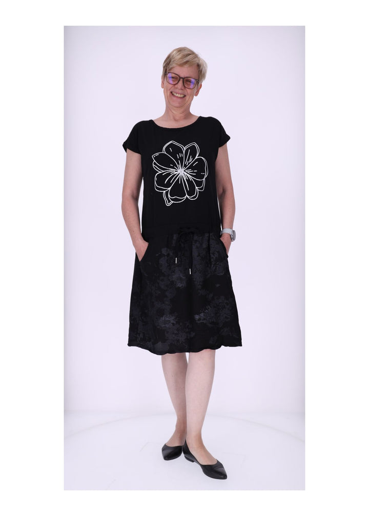 Splash of Color Sweatkleid marmoriert