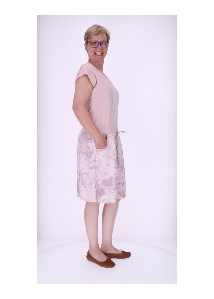 Splash of Color Sweatkleid marmoriert