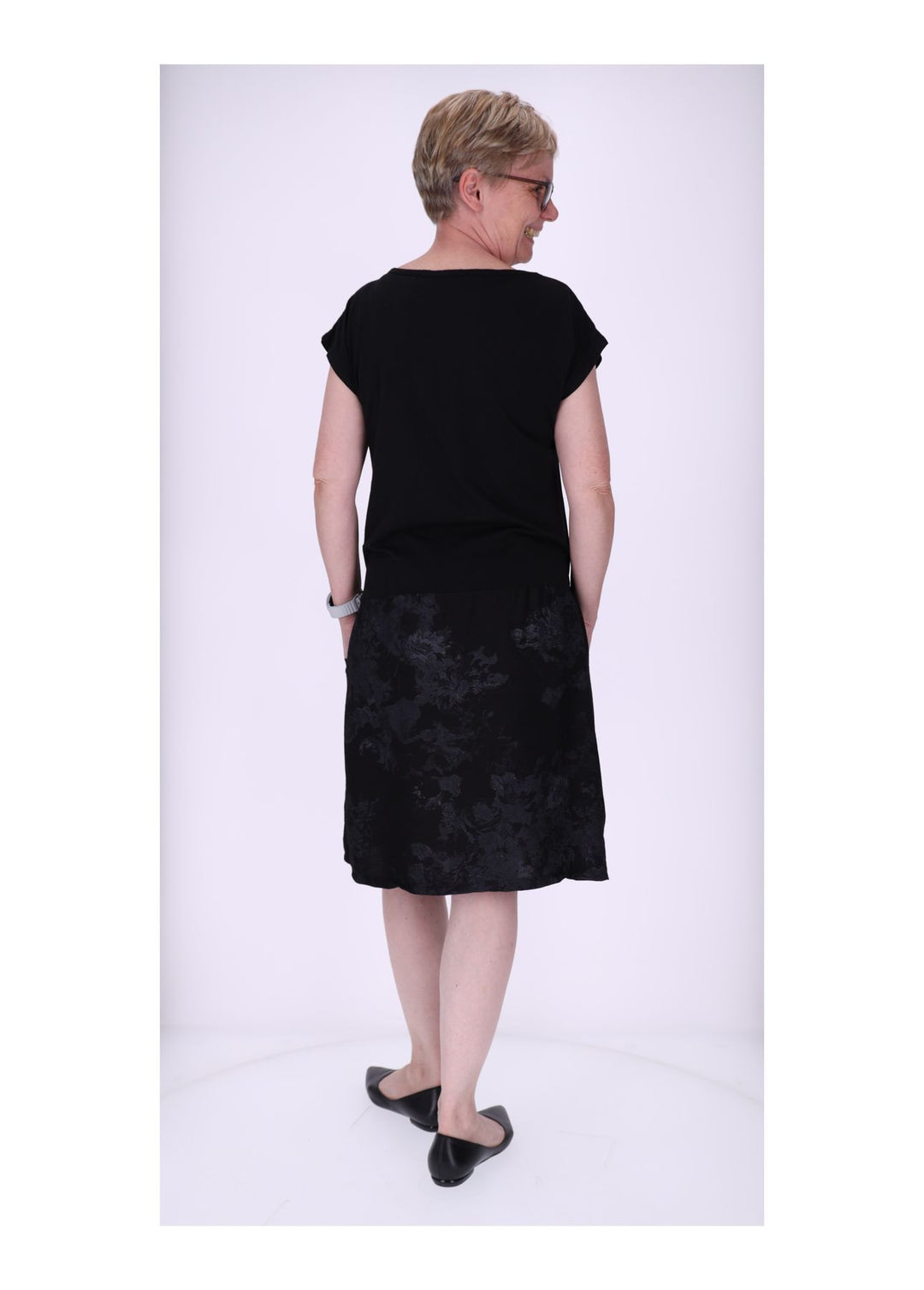 Splash of Color Sweatkleid marmoriert