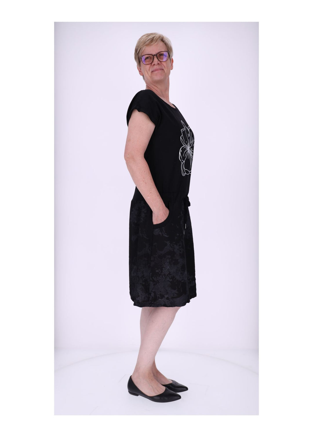 Splash of Color Sweatkleid marmoriert
