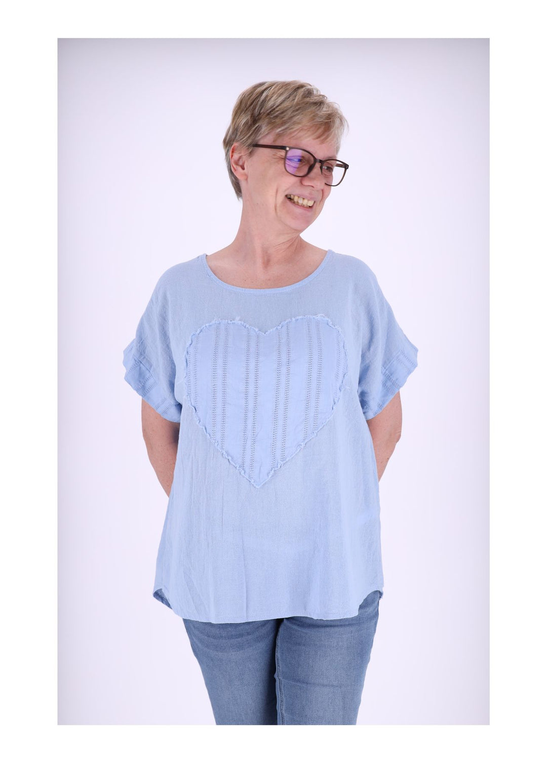 Splash of Color Damen T-Shirt Herz