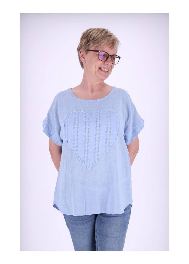 Splash of Color Damen T-Shirt Herz
