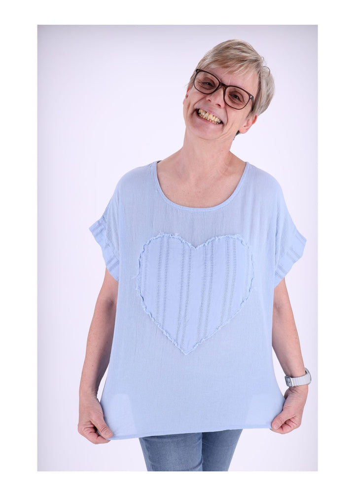 Splash of Color Damen T-Shirt Herz
