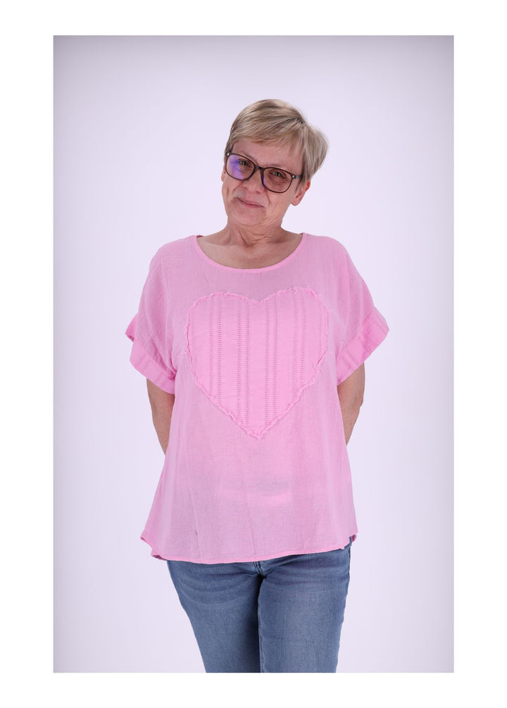 Splash of Color Damen T-Shirt Herz