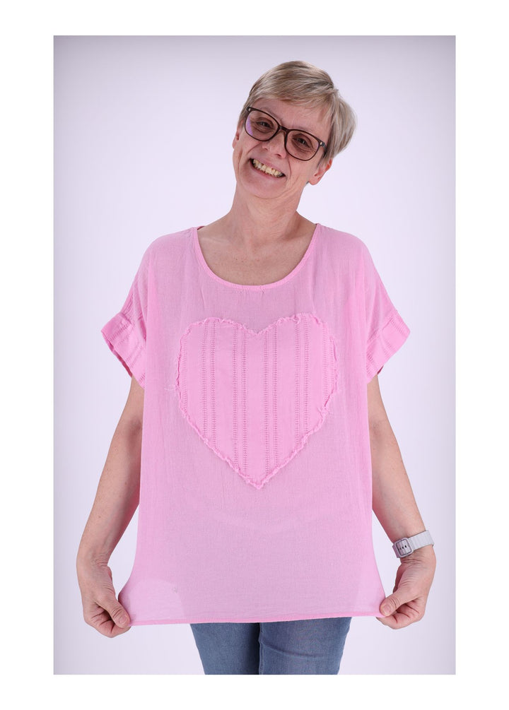 Splash of Color Damen T-Shirt Herz