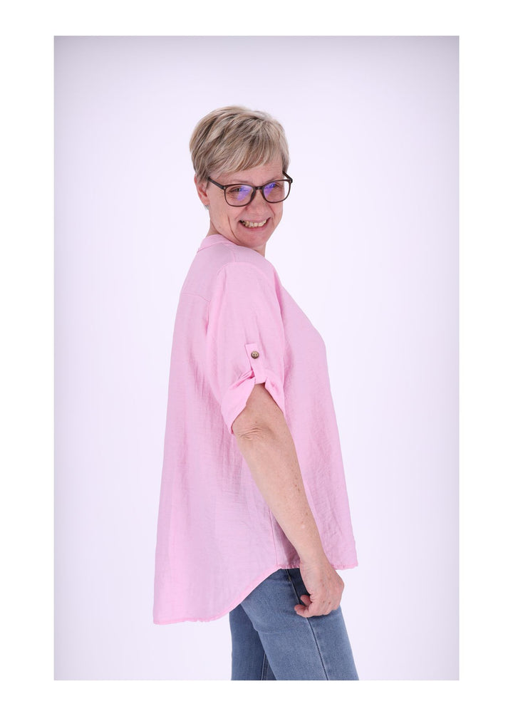 Splash of Color Blusenshirt Kurzarm