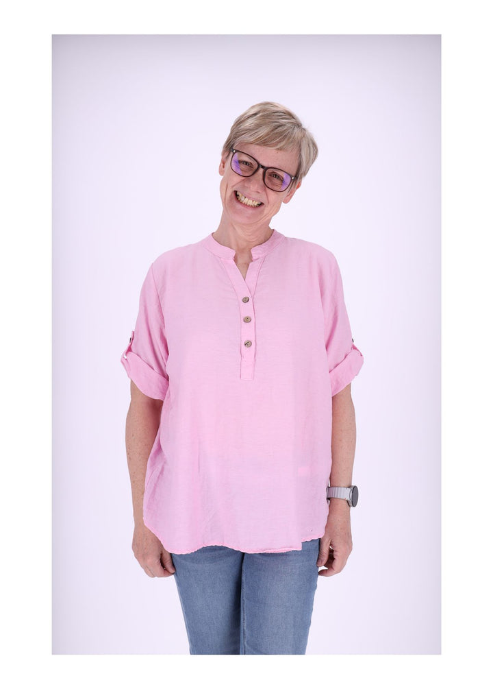 Splash of Color Blusenshirt Kurzarm