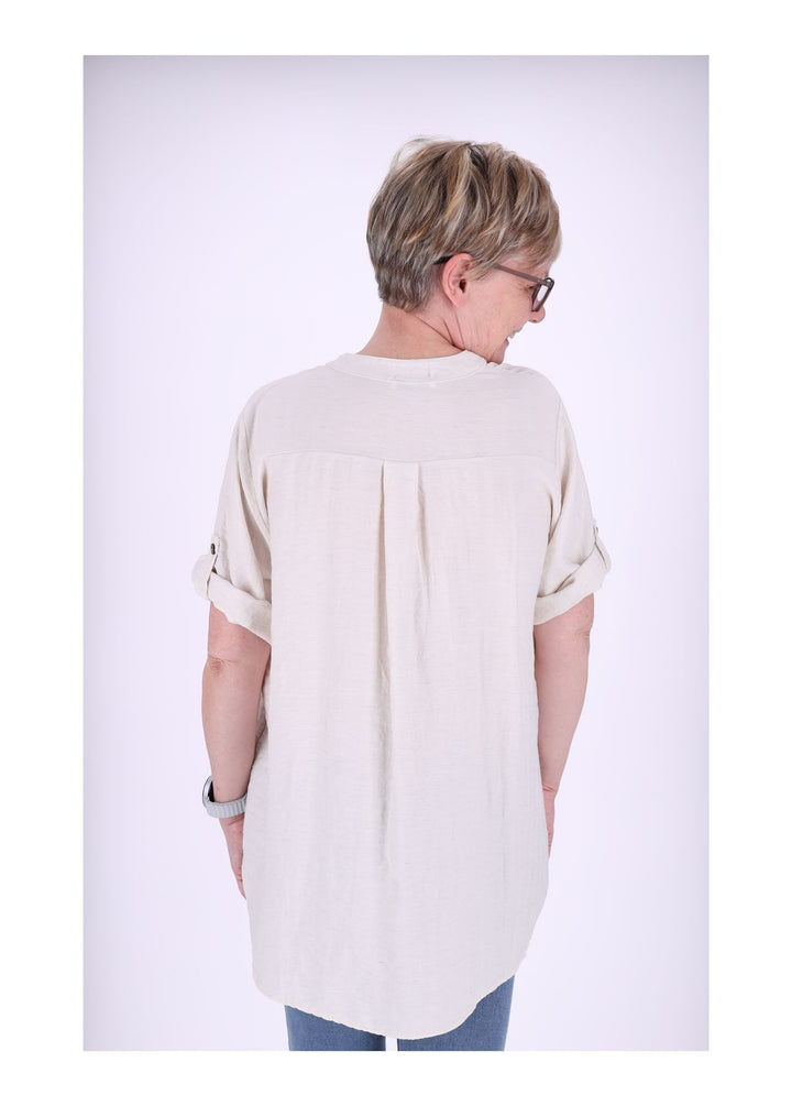 Splash of Color Blusenshirt Kurzarm