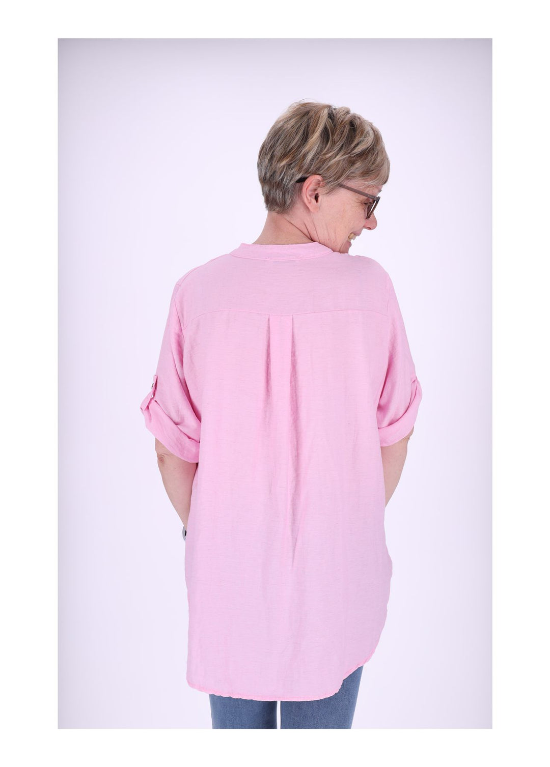 Splash of Color Blusenshirt Kurzarm