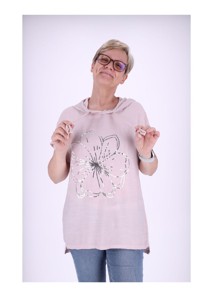 Splash of Color Damen T-Shirt Kapuze