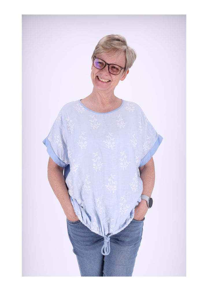 Splash of Color Damen T-Shirt Blumendruck