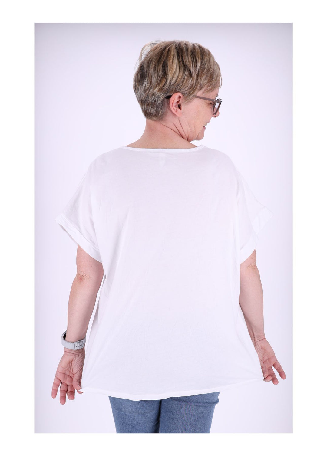Splash of Color Damen T-Shirt Blumendruck