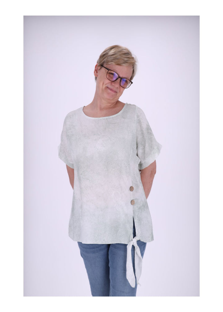 Splash of Color Damen T-Shirt Knoten