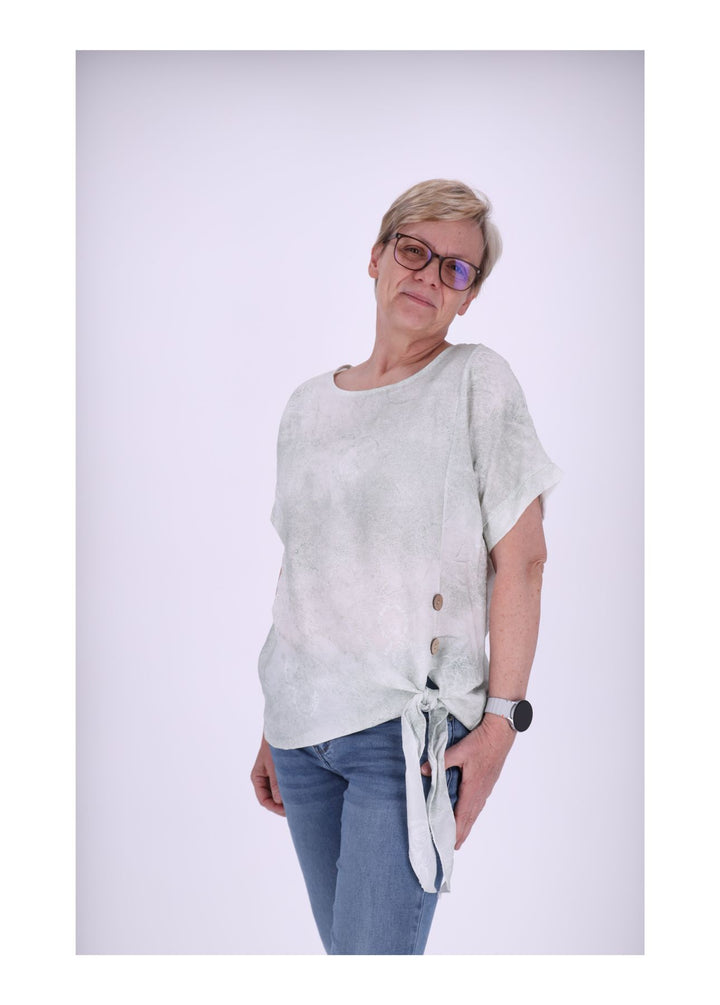Splash of Color Damen T-Shirt Knoten