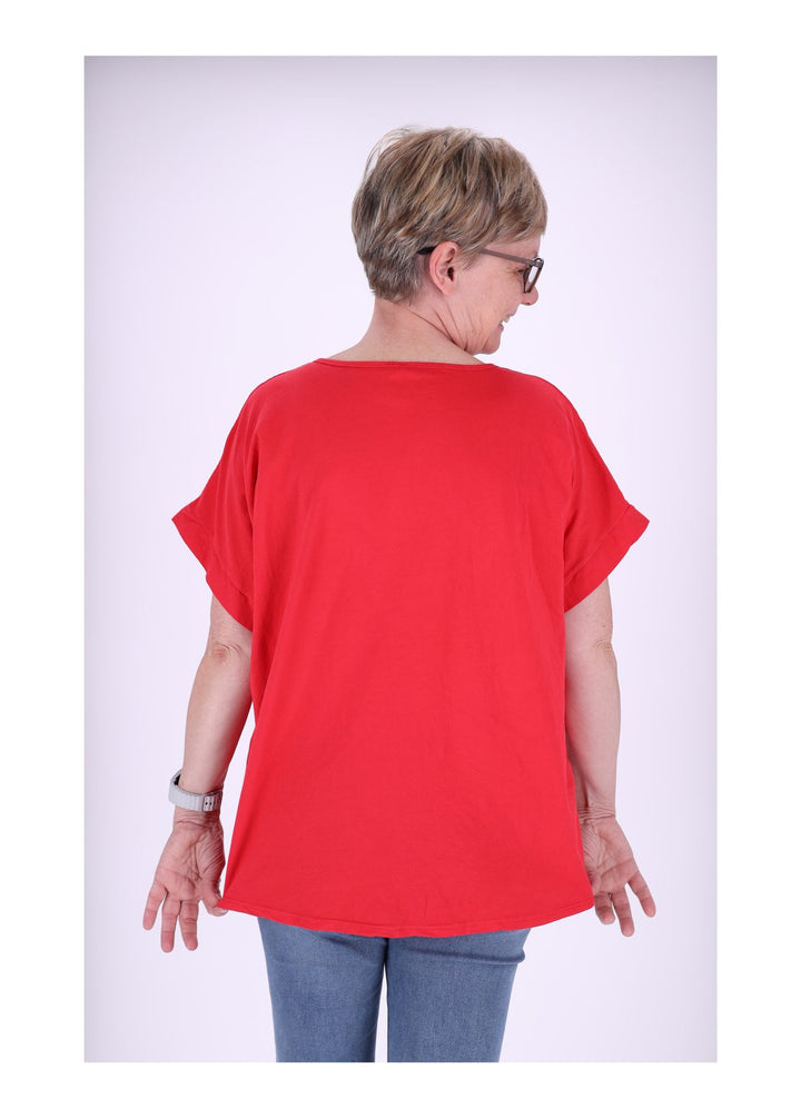 Splash of Color Damen T-Shirt Blumendruck