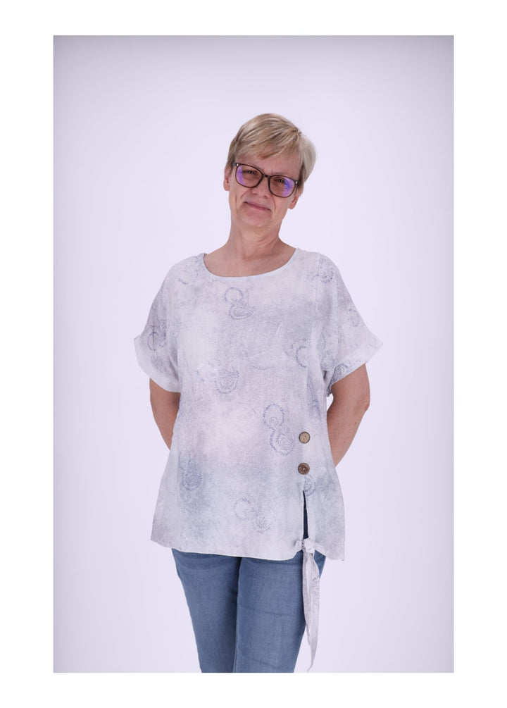 Splash of Color Damen T-Shirt Knoten
