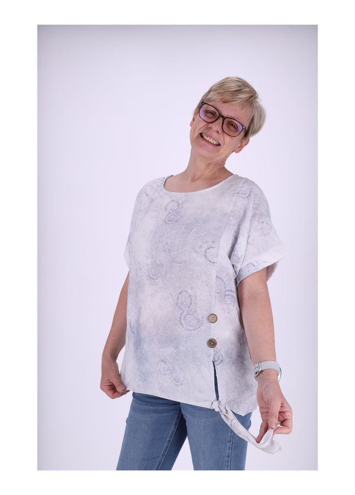 Splash of Color Damen T-Shirt Knoten