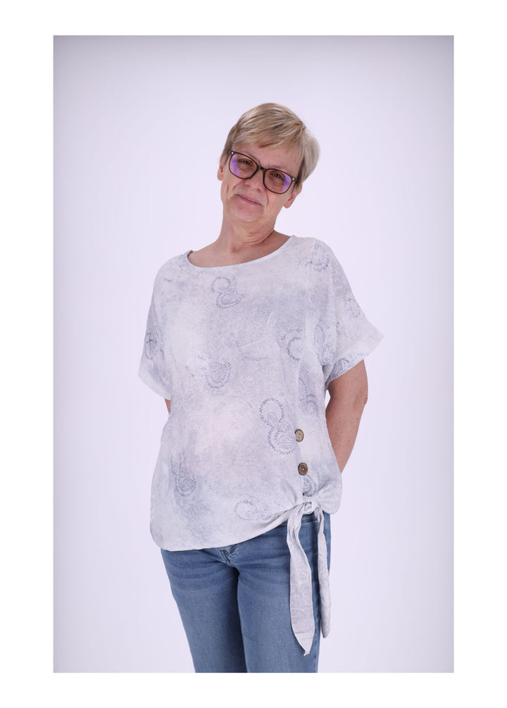 Splash of Color Damen T-Shirt Knoten