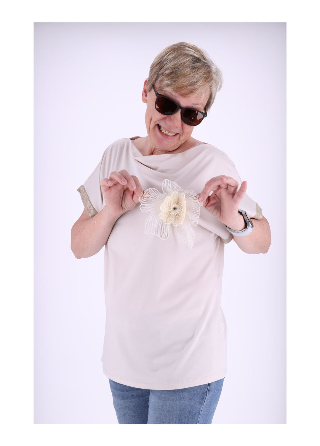 Splash of Color Damen T-Shirt Blüte
