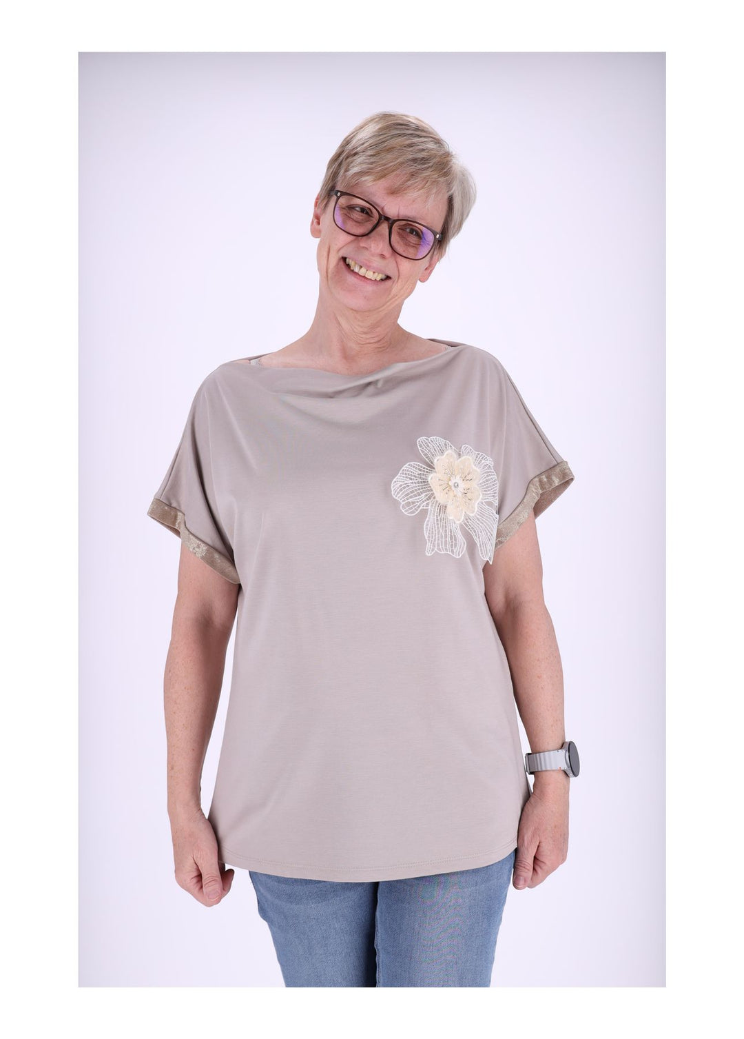 Splash of Color Damen T-Shirt Blüte
