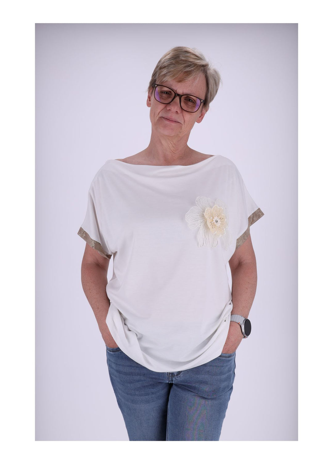 Splash of Color Damen T-Shirt Blüte