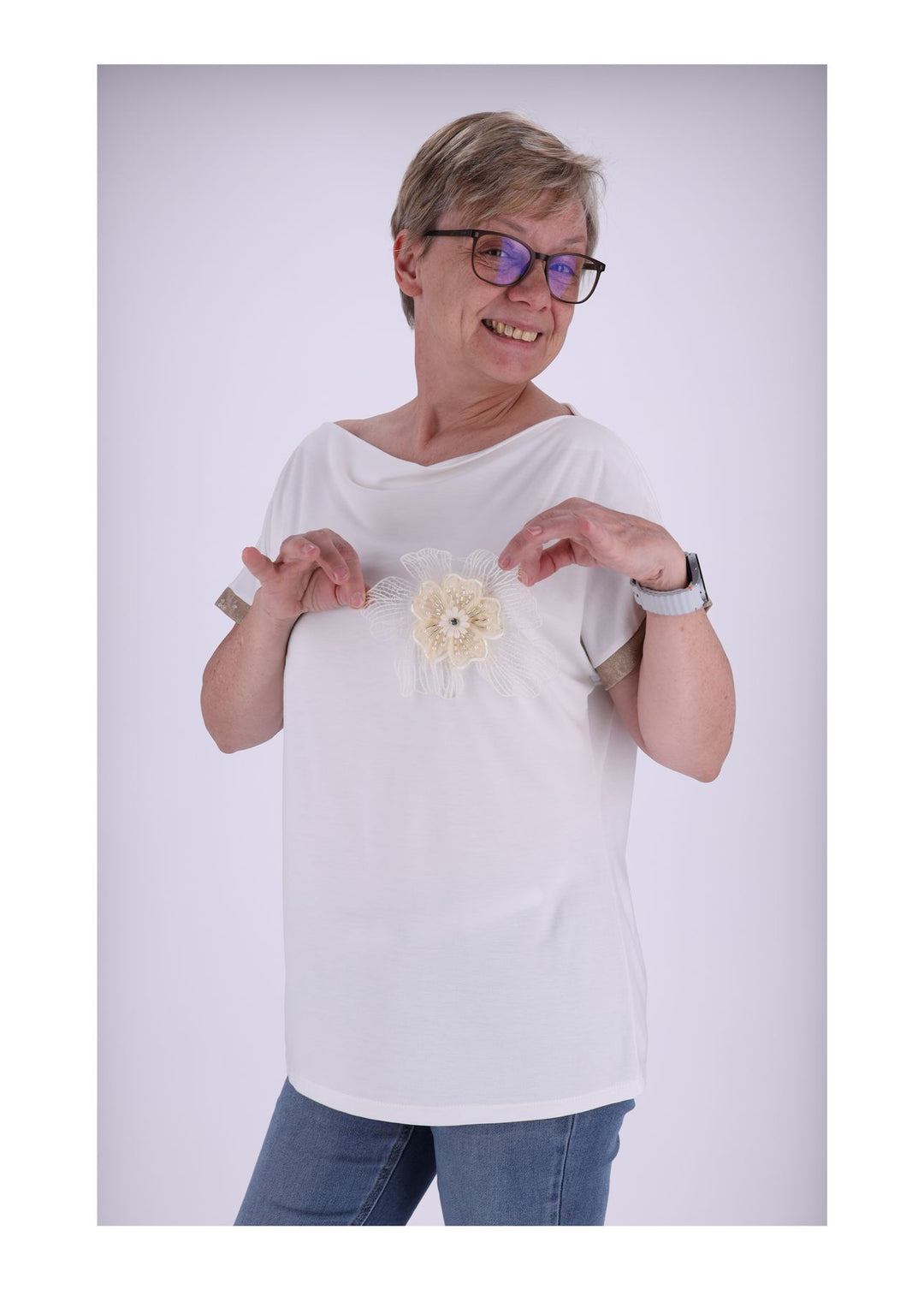 Splash of Color Damen T-Shirt Blüte