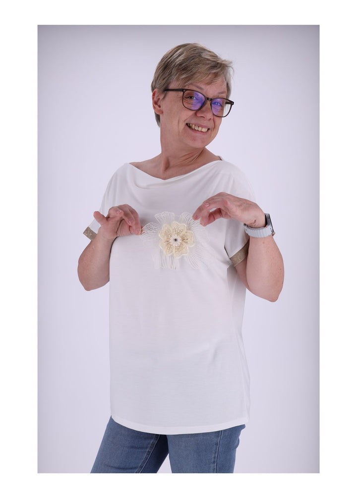 Splash of Color Damen T-Shirt Blüte