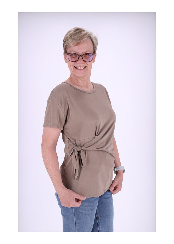 Splash of Color Damen T-Shirt zum Binden