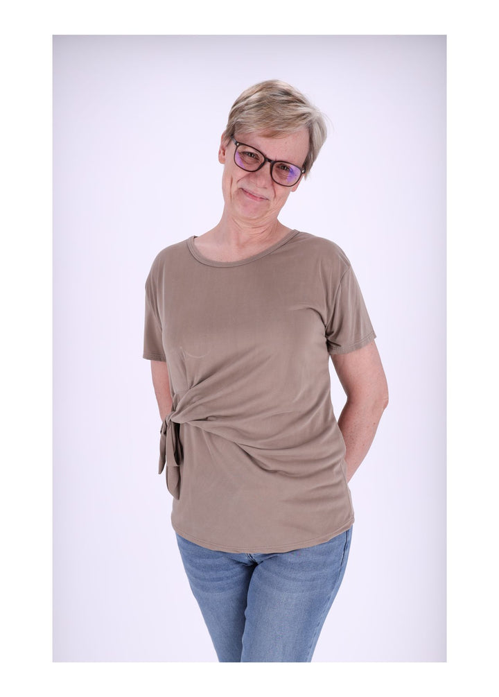 Splash of Color Damen T-Shirt zum Binden