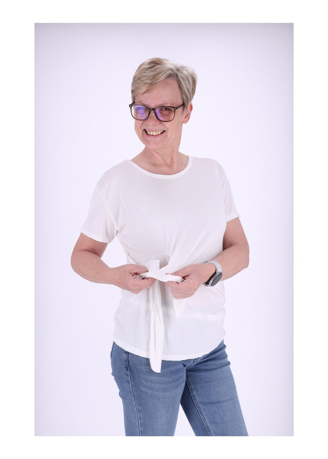 Splash of Color Damen T-Shirt zum Binden