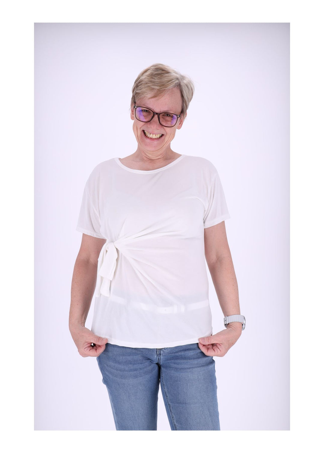 Splash of Color Damen T-Shirt zum Binden