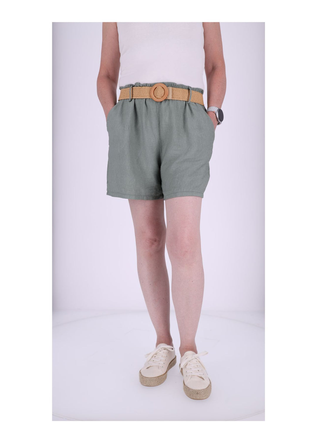 Splash of Color Viskose-Shorts Damen