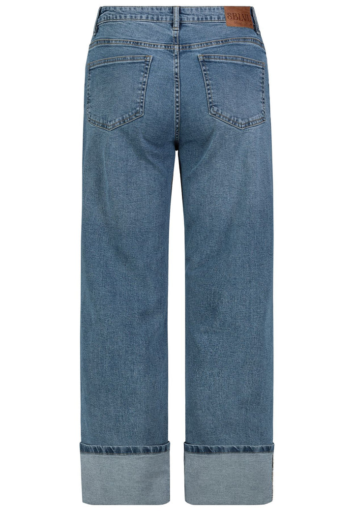 DOB Jeans Hose gerades weites Bein