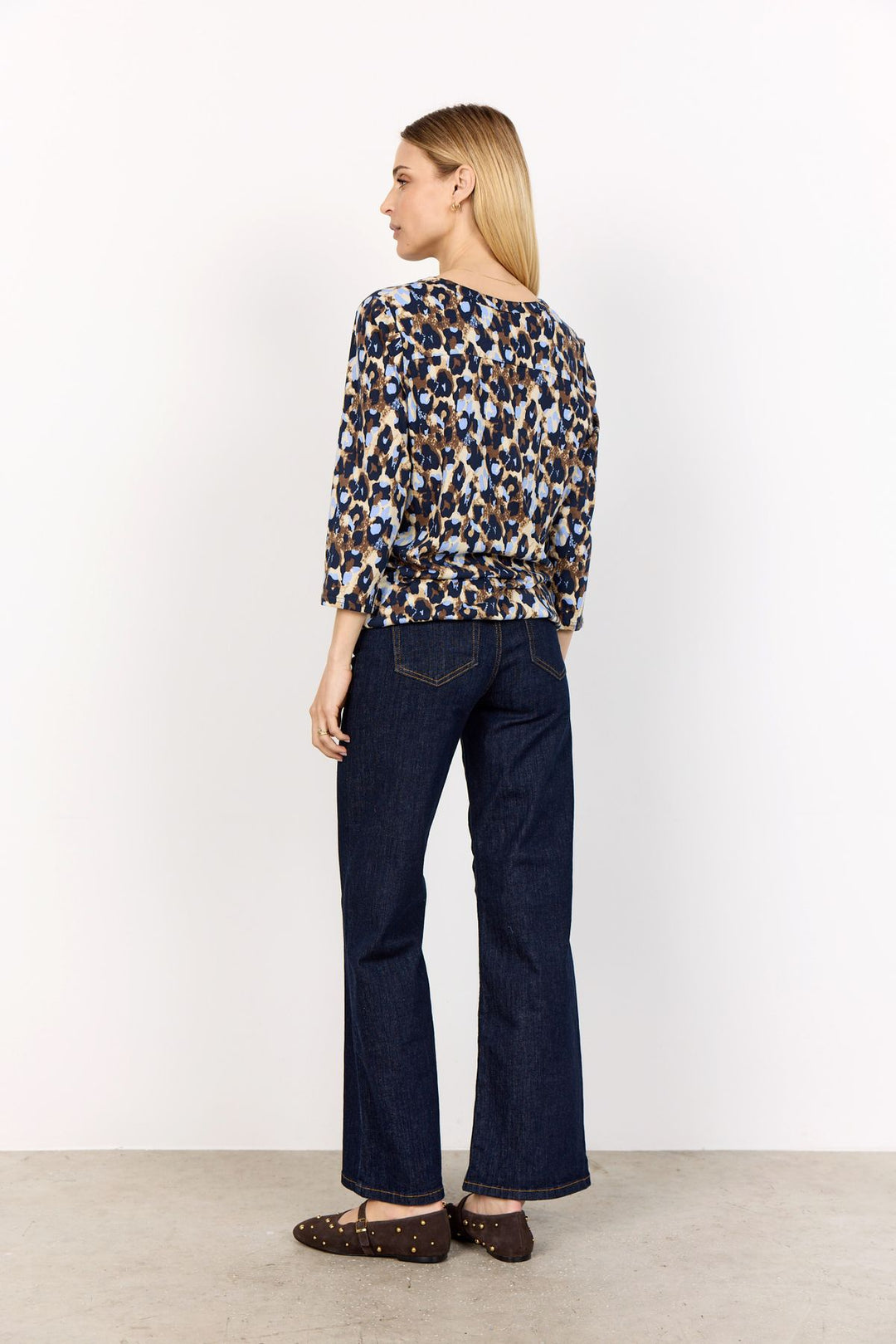 Soyaconcept Damen Bluse mit Tierprint