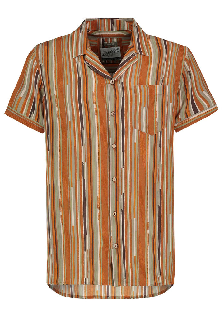 Authentic Style Kurzarm-Hemd Viskose