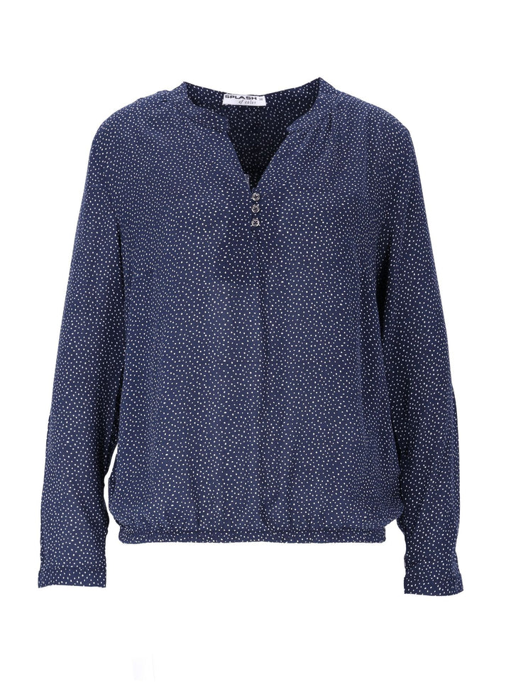 Splash of Color Damen Bluse Punkte