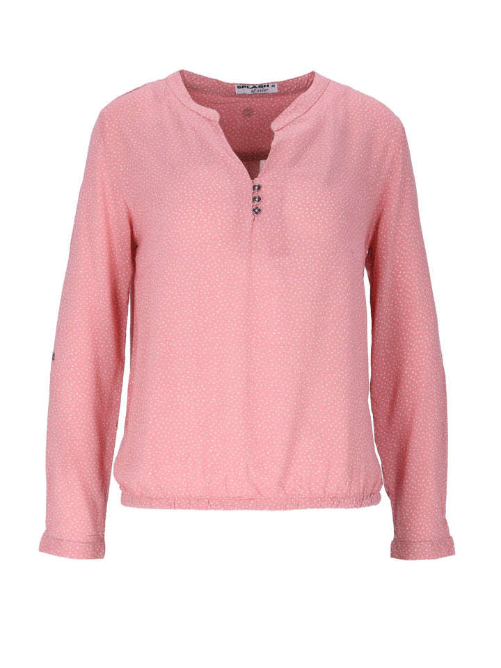 Splash of Color Damen Bluse Punkte