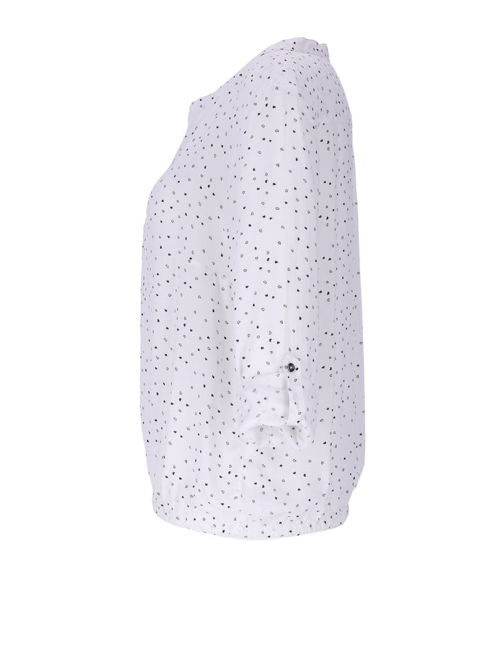 Splash of Color Damen Bluse Herzen