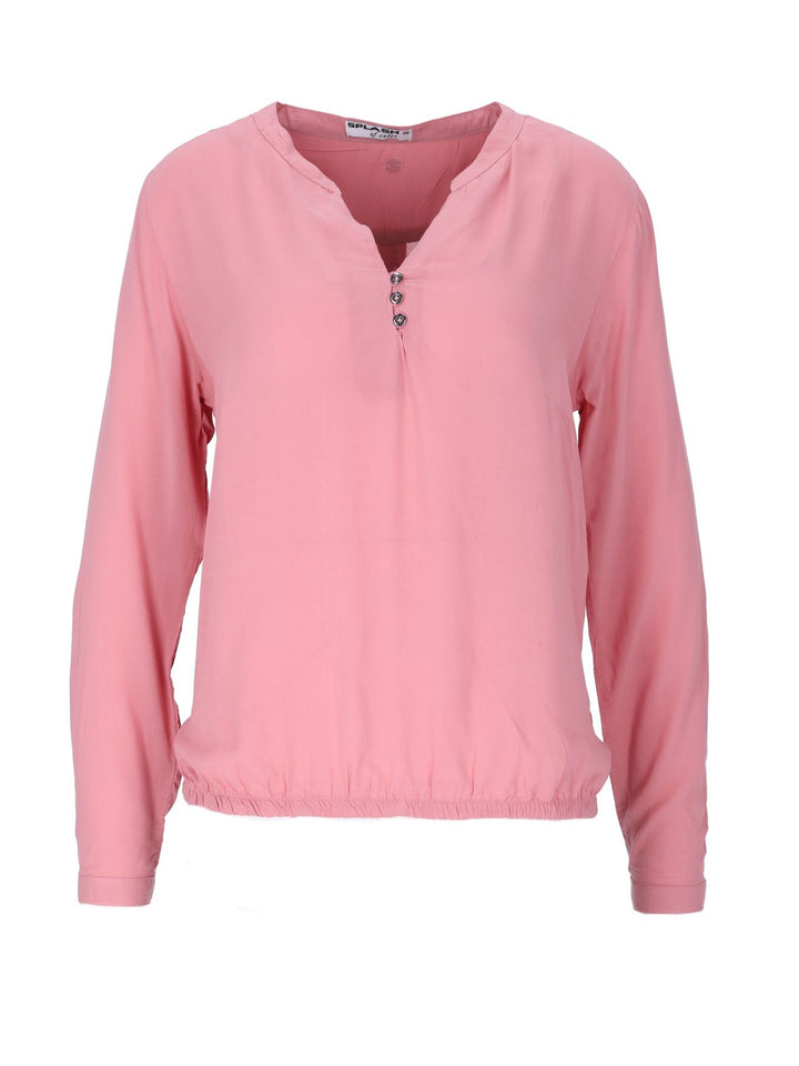 Splash of Color Damen Bluse Viskose