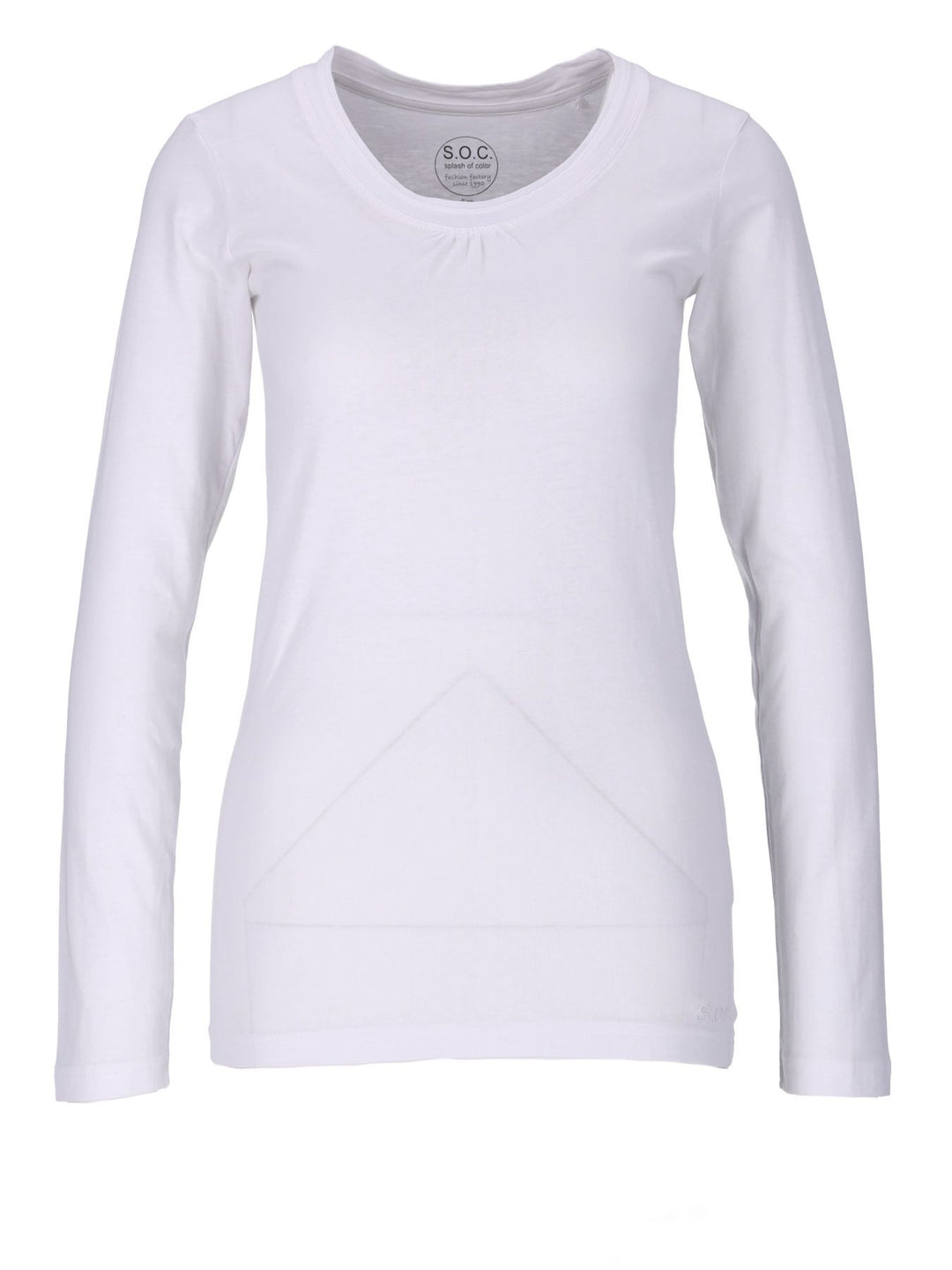 Langarmshirt Raffung - Splash of Color