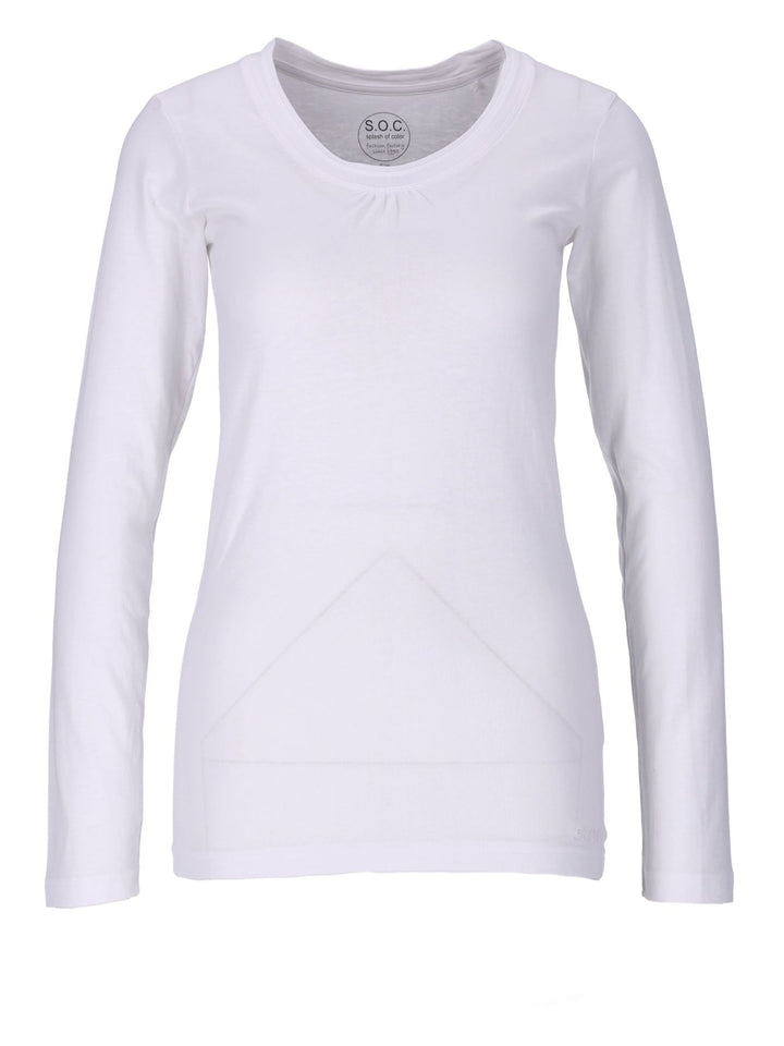 Langarmshirt Raffung - Splash of Color