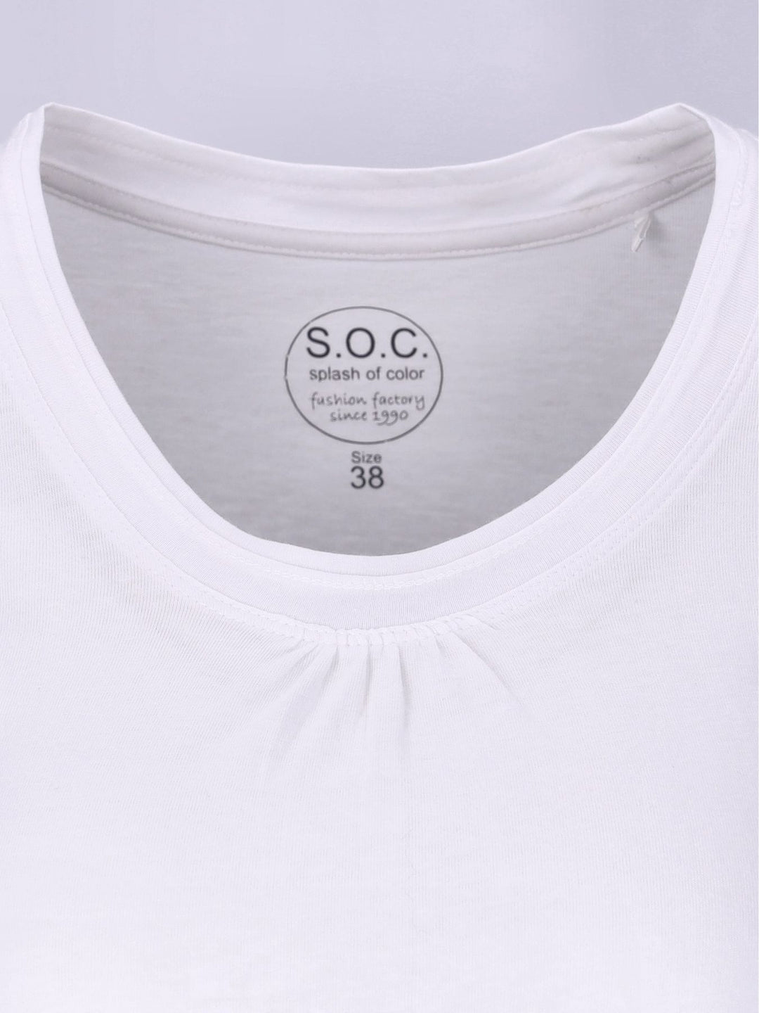 Langarmshirt Raffung - Splash of Color