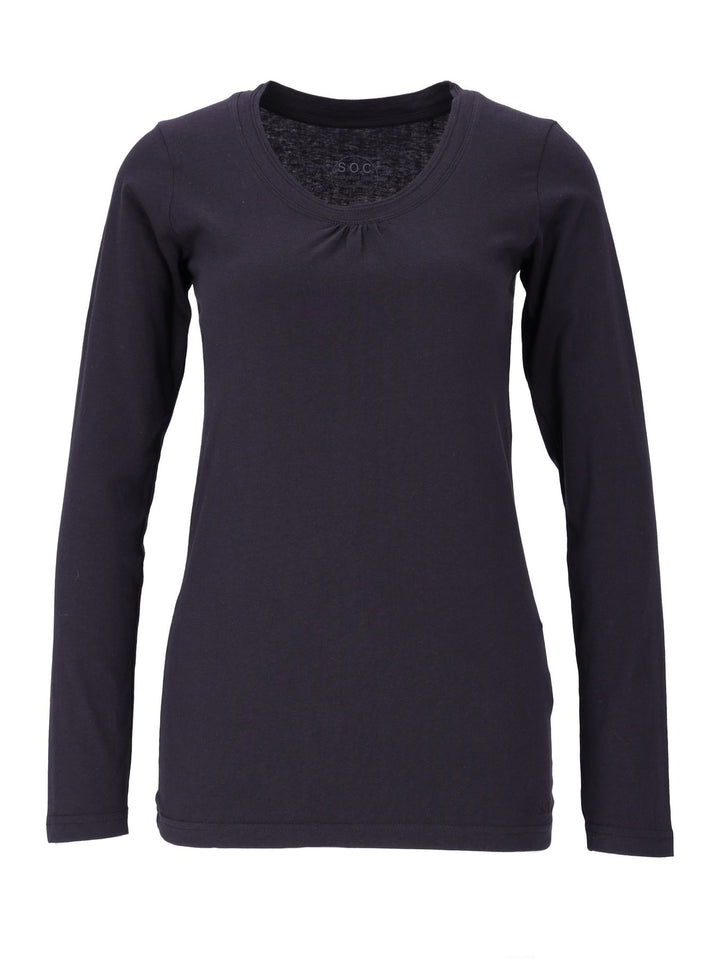 Langarmshirt Raffung - Splash of Color
