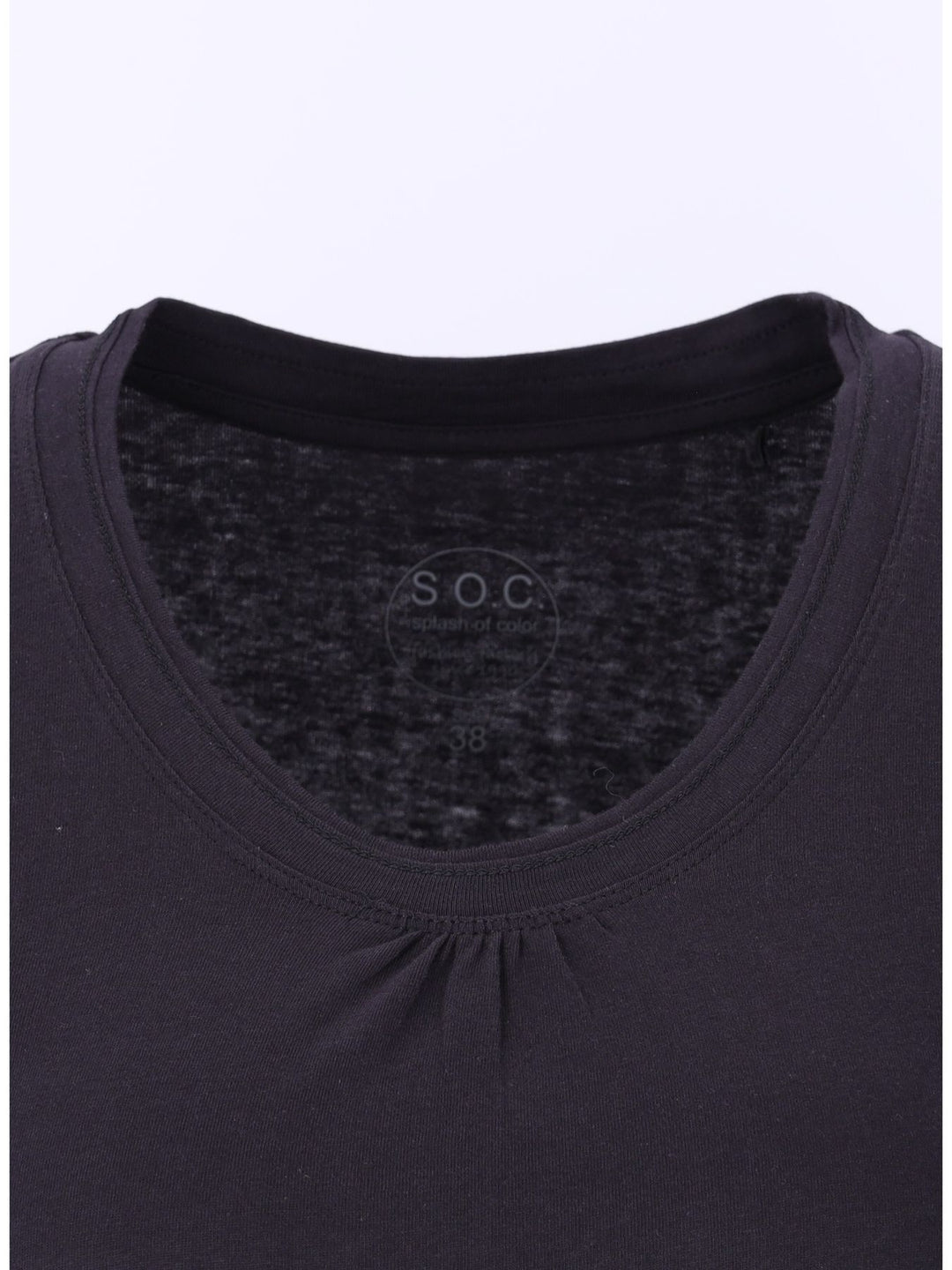 Langarmshirt Raffung - Splash of Color